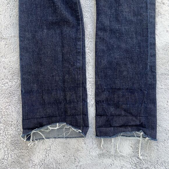 Imogene and Willie Denim Men’s Henry Selvedge Jeans Dark Blue 28X30 Raw Hem READ - Picture 7 of 10
